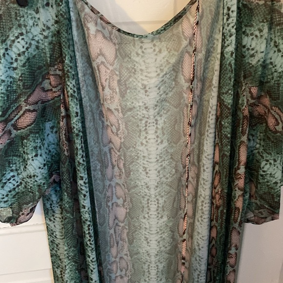 Two-piece, bathing suit with the one piece and then the cover-up - Picture 3 of 4